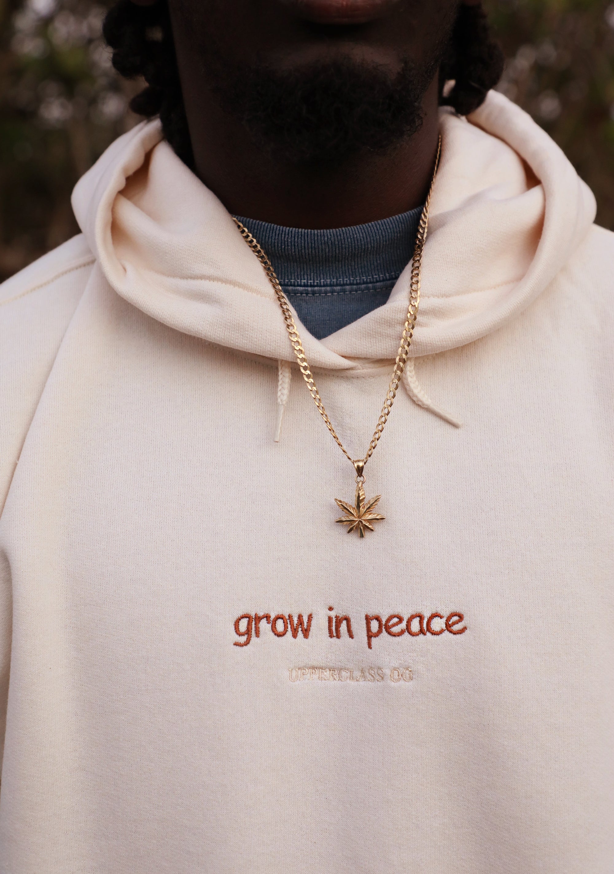grow in peace hoodie